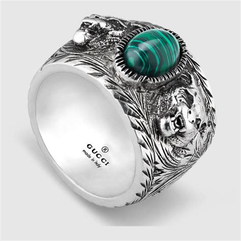 gucci garden ring in silver